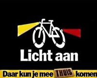 Verlichting op fiets en auto